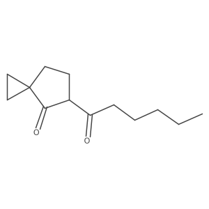 5-Hexanoylspiro[2.4]heptan-4-one Structure
