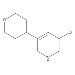 3-Chloro-5-(oxan-4-yl)-1,2,3,6-tetrahydropyridine结构式