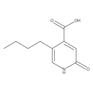 5-Butyl-2-hydroxypyridine-4-carboxylic acid结构式