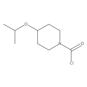 4-(Propan-2-yloxy)piperidine-1-carbonyl chloride Structure