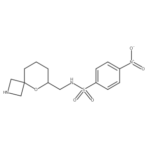 4-nitro-N-({5-oxa-2-azaspiro[3.5]nonan-6-yl}methyl)benzene-1-sulfonamide Structure