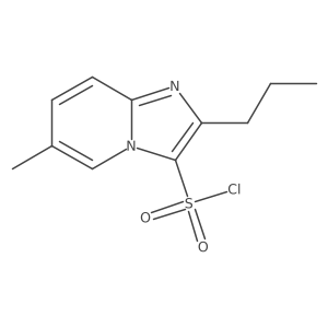 6-Methyl-2-propylimidazo[1,2-a]pyridine-3-sulfonyl chloride Structure