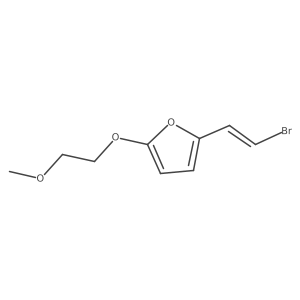 2-(2-Bromoethenyl)-5-(2-methoxyethoxy)furan结构式