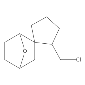 5'-(Chloromethyl)-7-oxaspiro[bicyclo[2.2.1]heptane-2,1'-cyclopentane]结构式