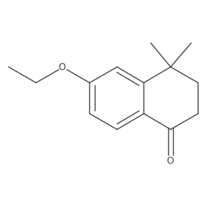 6-Ethoxy-4,4-dimethyl-1,2,3,4-tetrahydronaphthalen-1-one结构式