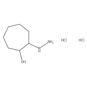 2-Hydrazinylcycloheptan-1-ol dihydrochloride结构式