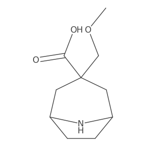 3-(Methoxymethyl)-8-azabicyclo[3.2.1]octane-3-carboxylic acid Structure