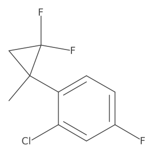 2-Chloro-1-(2,2-difluoro-1-methylcyclopropyl)-4-fluorobenzene结构式