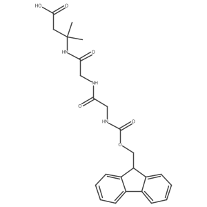 3-{2-[2-({[(9H-fluoren-9-yl)methoxy]carbonyl}amino)acetamido]acetamido}-3-methylbutanoic acid Structure