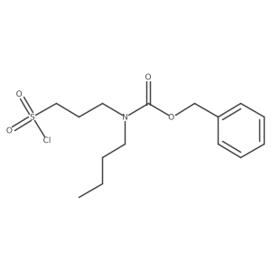 benzyl N-butyl-N-[3-(chlorosulfonyl)propyl]carbamate Structure