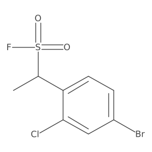 1-(4-Bromo-2-chlorophenyl)ethane-1-sulfonyl fluoride结构式