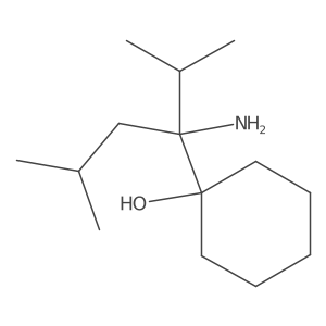 1-(3-Amino-2,5-dimethylhexan-3-yl)cyclohexan-1-ol结构式