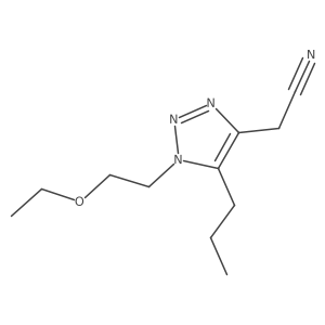 2-[1-(2-ethoxyethyl)-5-propyl-1H-1,2,3-triazol-4-yl]acetonitrile结构式