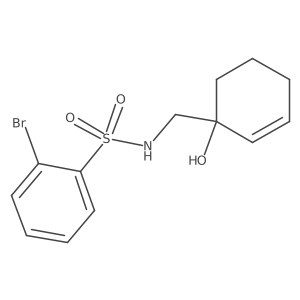 2-bromo-N-((1-hydroxycyclohex-2-en-1-yl)methyl)benzenesulfonamide Structure