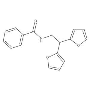 N-(2,2-di(furan-2-yl)ethyl)benzamide Structure