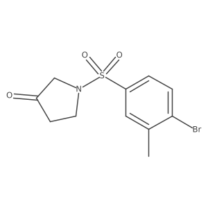 1-[(4-bromo-3-methylphenyl)sulfonyl]-3-Pyrrolidinone Structure