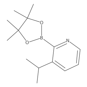 3-Isopropyl-2-(4,4,5,5-tetramethyl-1,3,2-dioxaborolan-2-yl)pyridine Structure
