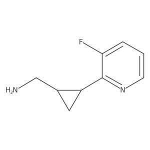 rac-[(1R,2R)-2-(3-fluoropyridin-2-yl)cyclopropyl]methanamine Structure