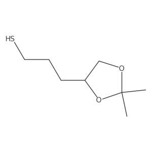 3-(2,2-Dimethyl-1,3-dioxolan-4-yl)propane-1-thiol Structure