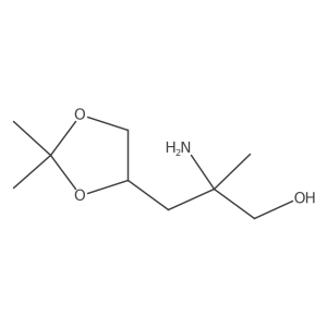 2-Amino-3-(2,2-dimethyl-1,3-dioxolan-4-yl)-2-methylpropan-1-ol结构式