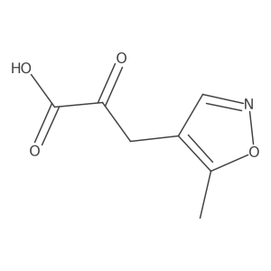 3-(5-Methyl-1,2-oxazol-4-yl)-2-oxopropanoic acid结构式