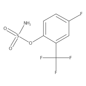 4-Fluoro-2-(trifluoromethyl)phenyl sulfamate Structure