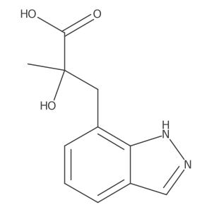 2-hydroxy-3-(1H-indazol-7-yl)-2-methylpropanoic acid结构式