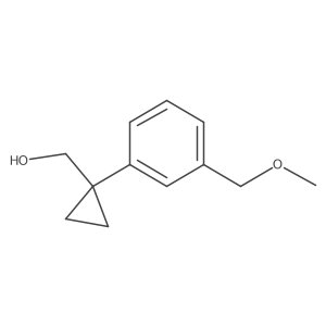 {1-[3-(Methoxymethyl)phenyl]cyclopropyl}methanol结构式