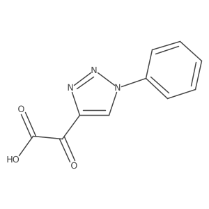2-oxo-2-(1-phenyl-1H-1,2,3-triazol-4-yl)acetic acid Structure