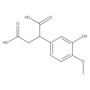 2-(3-Hydroxy-4-methoxyphenyl)butanedioic acid结构式