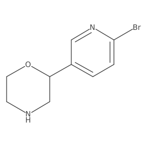 2-(6-Bromo-3-pyridyl)morpholine Structure