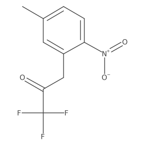 1,1,1-Trifluoro-3-(5-methyl-2-nitrophenyl)propan-2-one结构式