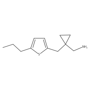 {1-[(5-Propylthiophen-2-yl)methyl]cyclopropyl}methanamine结构式