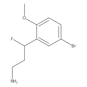 3-(5-Bromo-2-methoxyphenyl)-3-fluoropropan-1-amine Structure