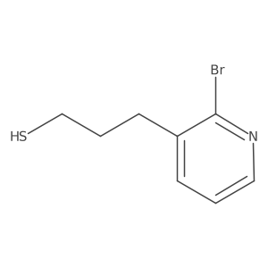 3-(2-Bromopyridin-3-yl)propane-1-thiol结构式
