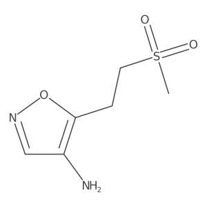 5-(2-Methanesulfonylethyl)-1,2-oxazol-4-amine结构式