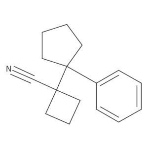 1-(1-Phenylcyclopentyl)cyclobutane-1-carbonitrile结构式
