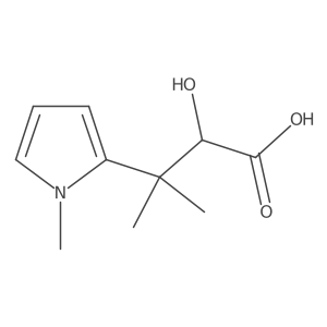 2-hydroxy-3-methyl-3-(1-methyl-1H-pyrrol-2-yl)butanoic acid Structure