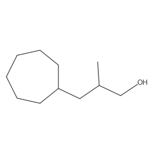 (2R)-3-Cycloheptyl-2-methylpropan-1-ol结构式