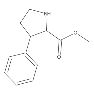 Methyl (2R,3S)-3-phenylpyrrolidine-2-carboxylate结构式