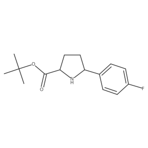 Tert-butyl (2S,5S)-5-(4-fluorophenyl)pyrrolidine-2-carboxylate Structure