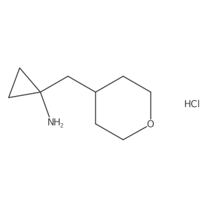 1-[(Tetrahydro-2H-pyran-4-yl)methyl]cyclopropanamine hydrochloride结构式