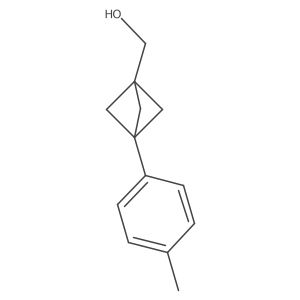[3-(4-Methylphenyl)-1-bicyclo[1.1.1]pentanyl]methanol Structure
