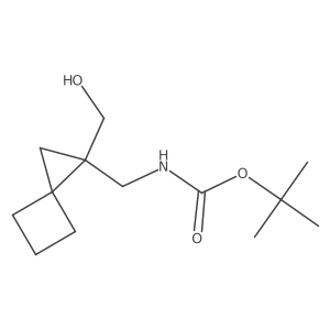 tert-butyl N-{[1-(hydroxymethyl)spiro[2.3]hexan-1-yl]methyl}carbamate Structure