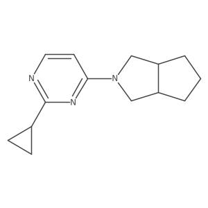 2-(2-Cyclopropylpyrimidin-4-yl)octahydrocyclopenta[c]pyrrole Structure
