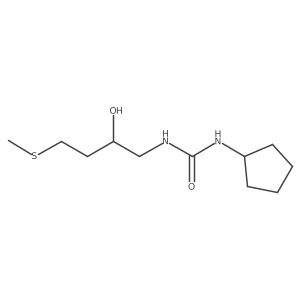 1-Cyclopentyl-3-[2-hydroxy-4-(methylsulfanyl)butyl]urea Structure