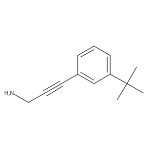 3-(3-Tert-butylphenyl)prop-2-yn-1-amine结构式