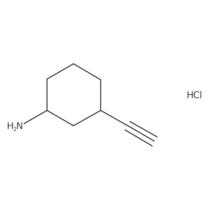 (1R,3S)-3-Ethynylcyclohexan-1-amine;hydrochloride结构式