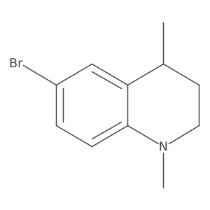 6-Bromo-1,4-dimethyl-1,2,3,4-tetrahydroquinoline结构式