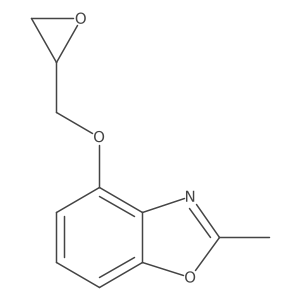 2-Methyl-4-[(oxiran-2-yl)methoxy]-1,3-benzoxazole Structure